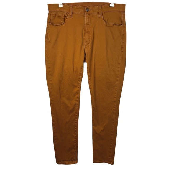 Uniqlo Mens Pants Size L Brown Chinos Casual Everyday Drawstring - Picture 1 of 10